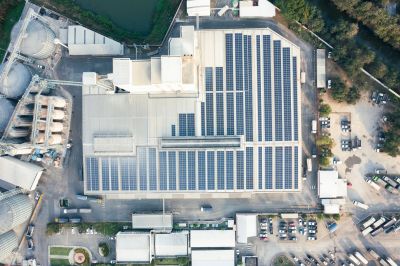 Commercial Solar Installation detail