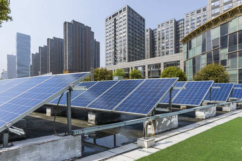 Commercial Solar Installation detail