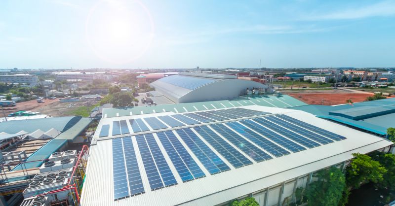 Commercial Solar Installation detail