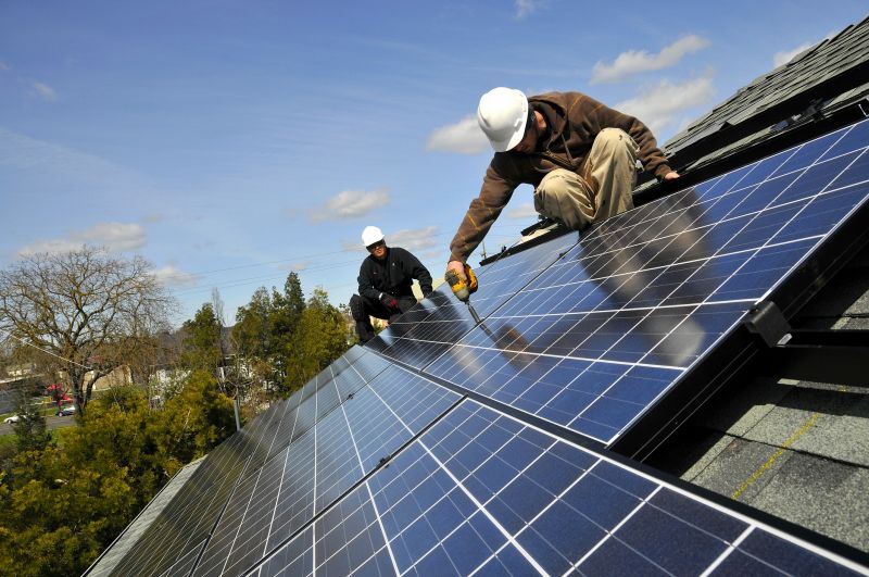 Home Solar Panels Installation detail