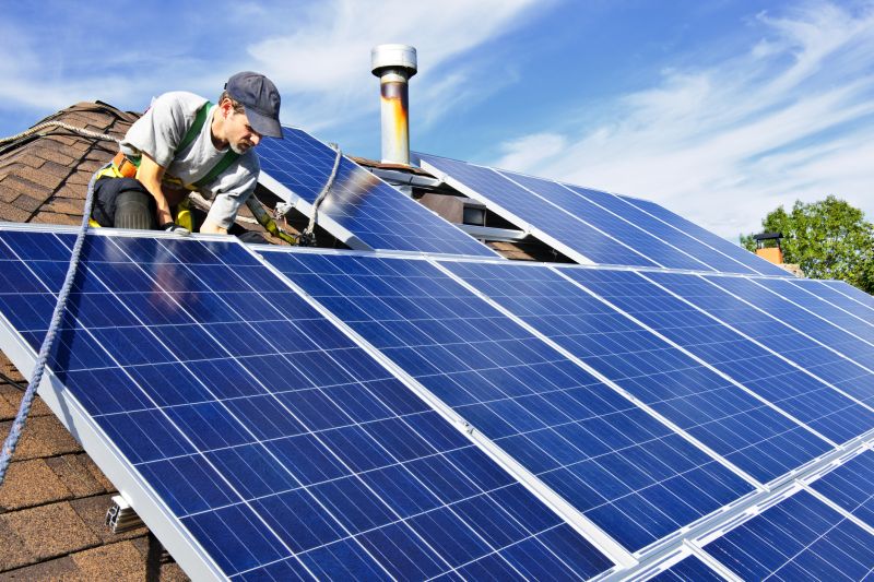Home Solar Panels Installation detail